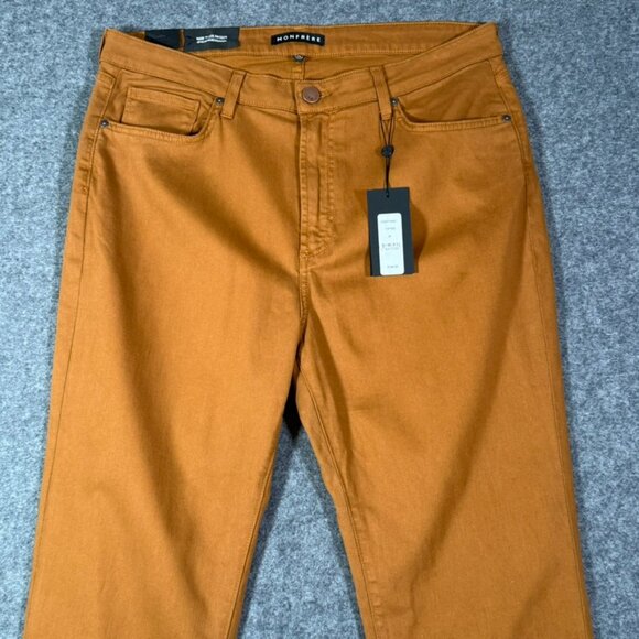 Monfrere Mens Brando Chino Pants Toffee Brown Sz 38x36‎ Stretch Slim Comfy NWT - Picture 3 of 14